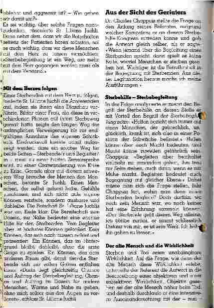 Vorschauseite 2: Sterbehilfe als Lebenshilfe Zusammenfassung der Kongressreferate