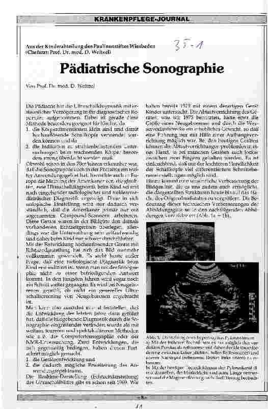 Vorschauseite 1: Pädiatrische Sonographie