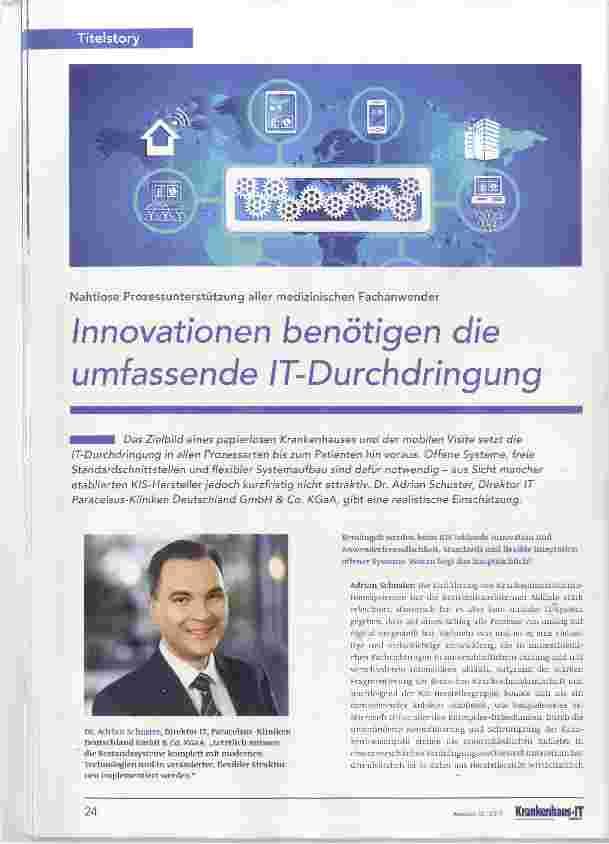 Vorschauseite 1: Innovationen benötigen die umfassende IT-Durchdringung