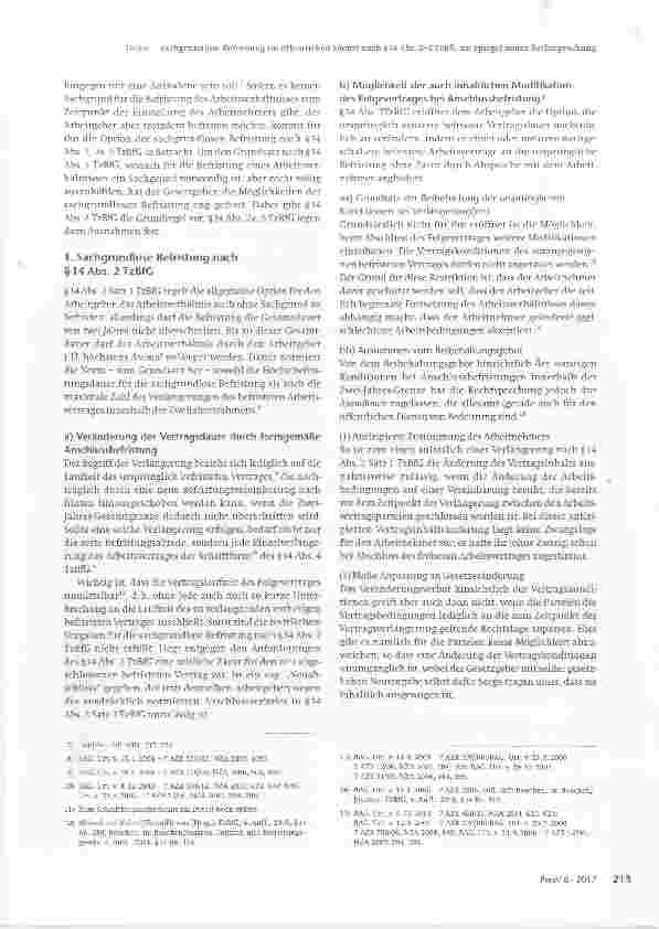 Vorschauseite 3: Sachgrundlose Befristung im öffentlichen Dienst nach § 14 Abs. 2-3 TzBfG im Spiegelneuer Rechtsprechung