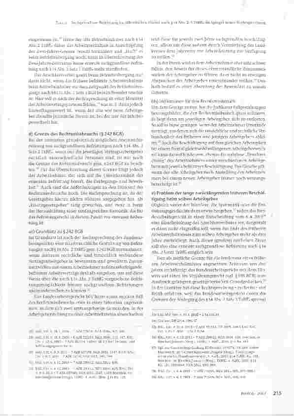 Vorschauseite 5: Sachgrundlose Befristung im öffentlichen Dienst nach § 14 Abs. 2-3 TzBfG im Spiegelneuer Rechtsprechung
