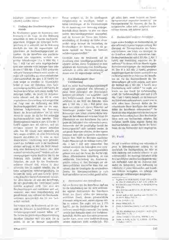 Vorschauseite 2: Die reformatio in peius im Betreuungsverfahren
