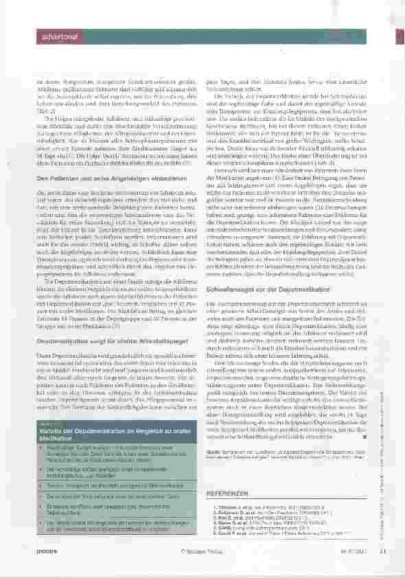 Vorschauseite 2: Mit Depotmedikation zu mehr Adhärenz