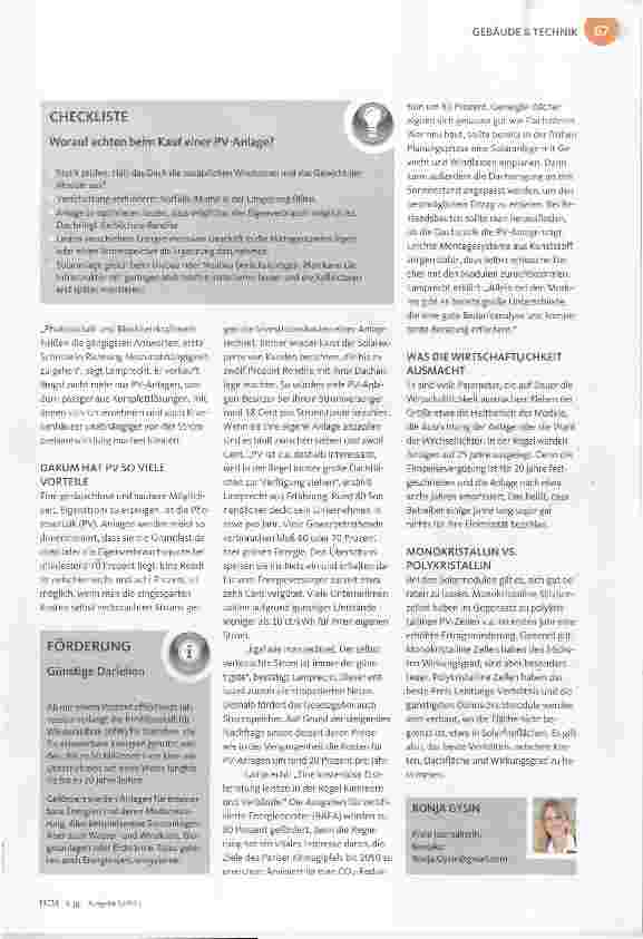 Vorschauseite 2: Stromkosten mit einer PV-Anlage senken