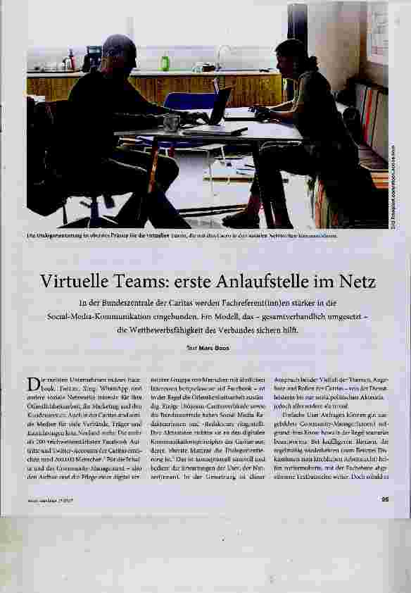 Vorschauseite 1: Virtuelle Teams: erste Anlaufstelle im Netz