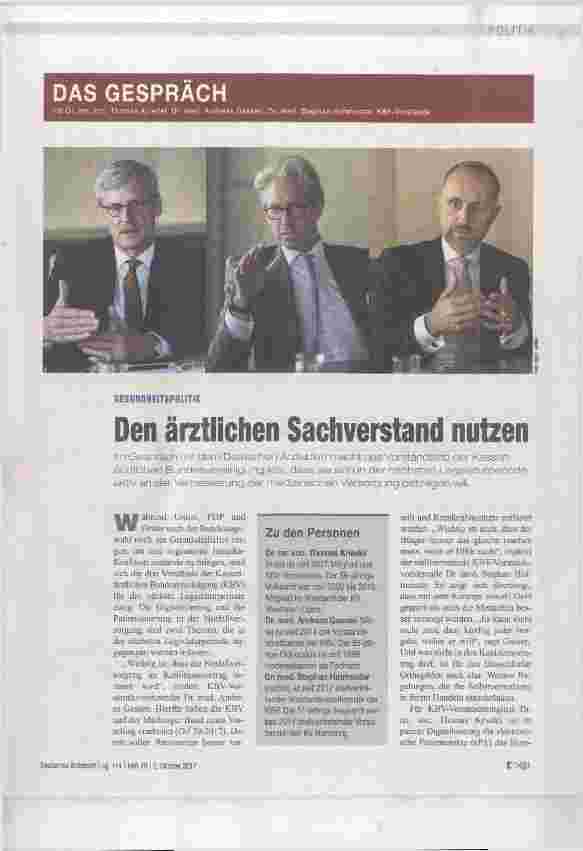 Vorschauseite 1: Den ärztlichen Sachverstand nutzen