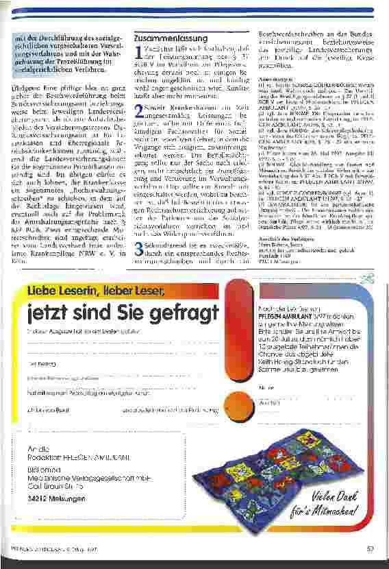 Vorschauseite 5: Was tun, wenn die Kasse die Leistungen nicht bewilligt?