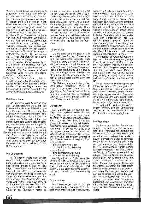 Vorschauseite 3: Eine Heimzeitung ist sinnvoll