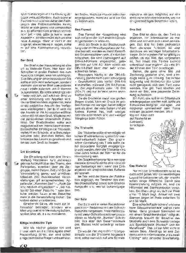 Vorschauseite 5: Eine Heimzeitung ist sinnvoll