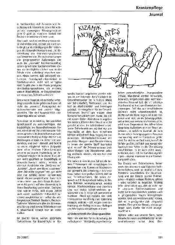 Vorschauseite 2: Türkisch am Krankenbett - was ist damit gemeint?