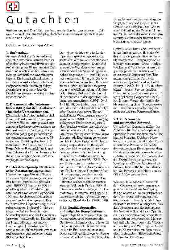 Vorschauseite 1: Gutachten