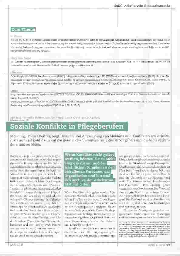 Vorschauseite 4: Auswirkungen der Datenschutz-Grundverordnung auf den Gesundheitsund Sozialbereich (Teil 1)