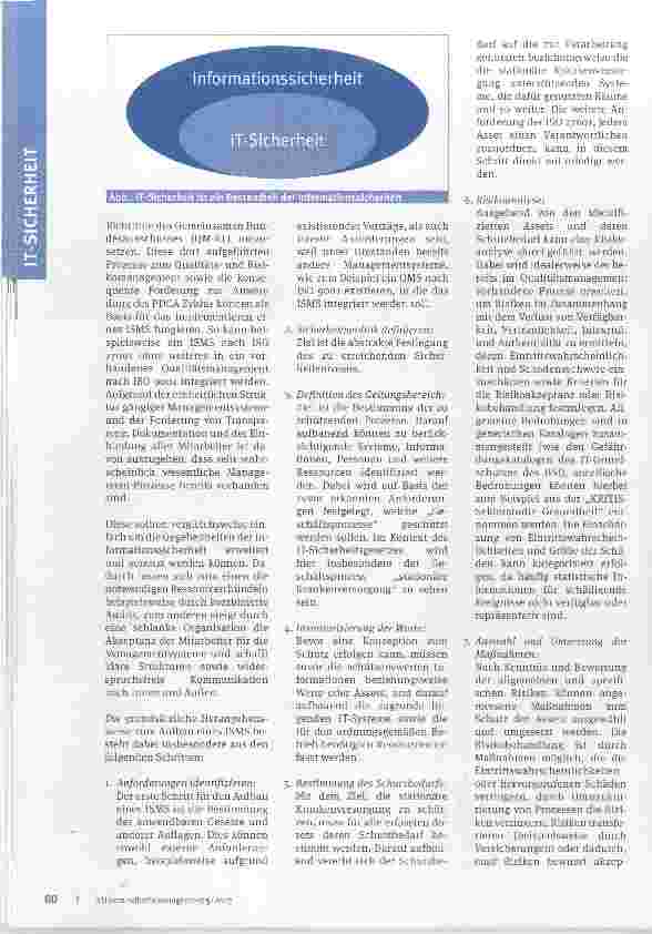 Vorschauseite 3: (K)eine Aufgabe für die IT?Informationssicherheit und ISMS