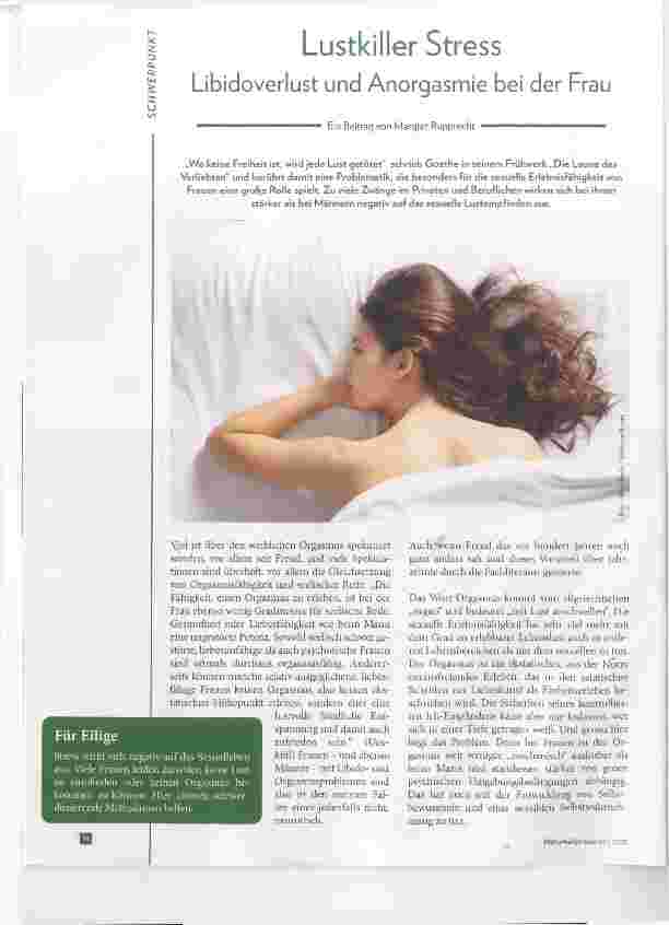 Vorschauseite 1: Lustkiller Stress Libidoverlust und Anorgasmie bei der Frau
