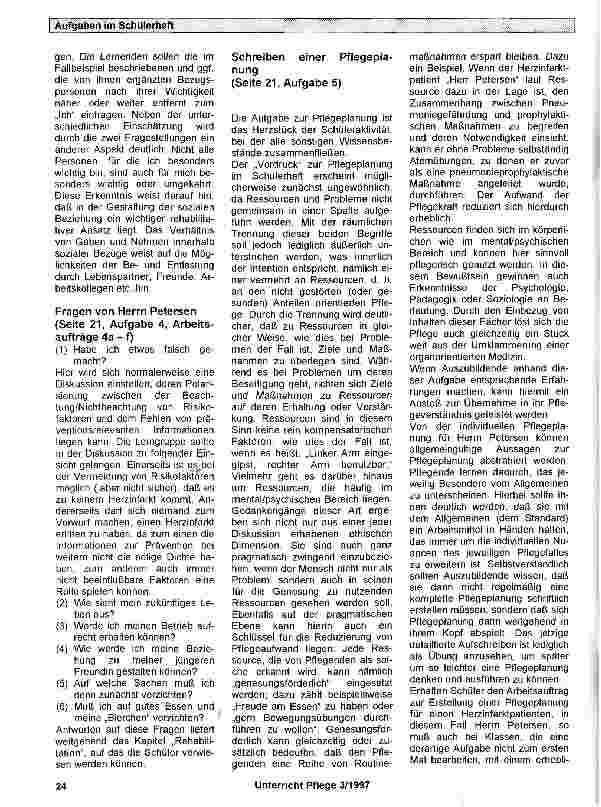 Vorschauseite 2: Aufgaben im Schülerheft: Kommentar und erwartete Ergebnisse