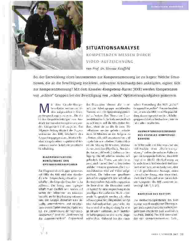 Vorschauseite 1: SITUATIONSANALYSE