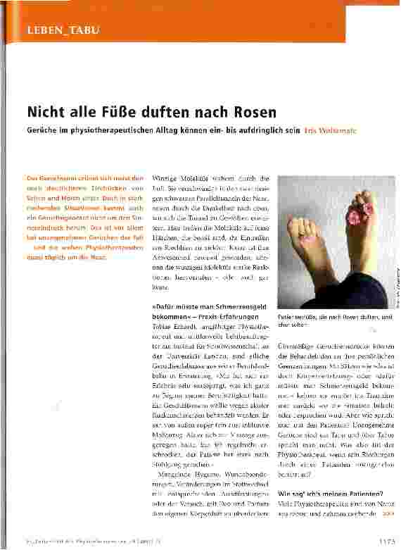 Vorschauseite 1: Nicht alle Füße duften nach Rosen