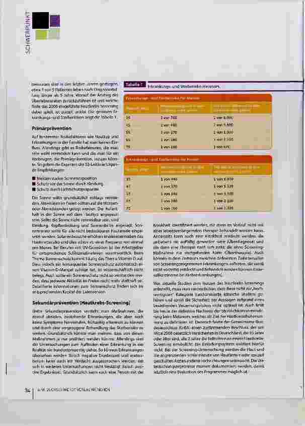 Vorschauseite 3: S3-Leitlinie Prävention von Hautkrebs