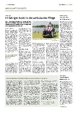 Vorschauseite 1: 57-Jähriger Azubi in der ambulanten Pflege