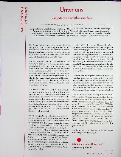 Vorschauseite 1: Unter uns Leitgedanken sichtbar machen