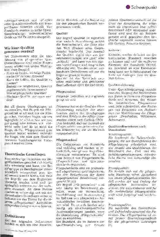 Vorschauseite 2: Qualitätssicherung pflegerischer Arbeit im OP