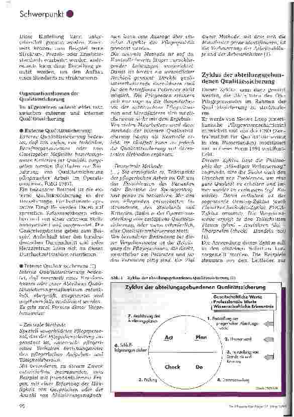 Vorschauseite 3: Qualitätssicherung pflegerischer Arbeit im OP