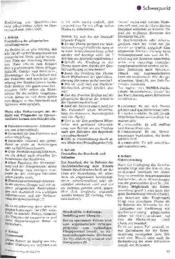 Vorschauseite 4: Qualitätssicherung pflegerischer Arbeit im OP