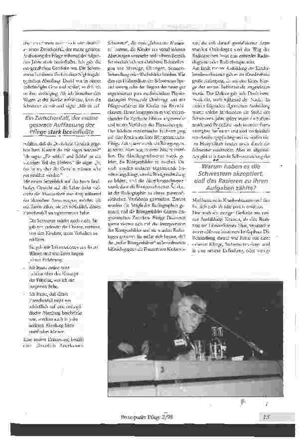 Vorschauseite 2: Der Pflegeberuf im Wandel der Zeit
