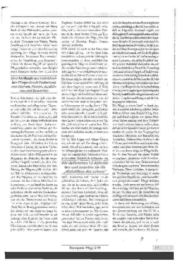 Vorschauseite 4: Der Pflegeberuf im Wandel der Zeit