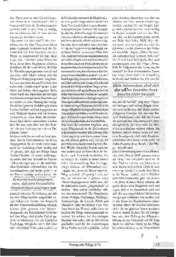 Vorschauseite 6: Der Pflegeberuf im Wandel der Zeit