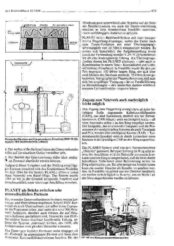 Vorschauseite 4: Planet im Krankenhaus Neuköln (Private Lokal Area Network)