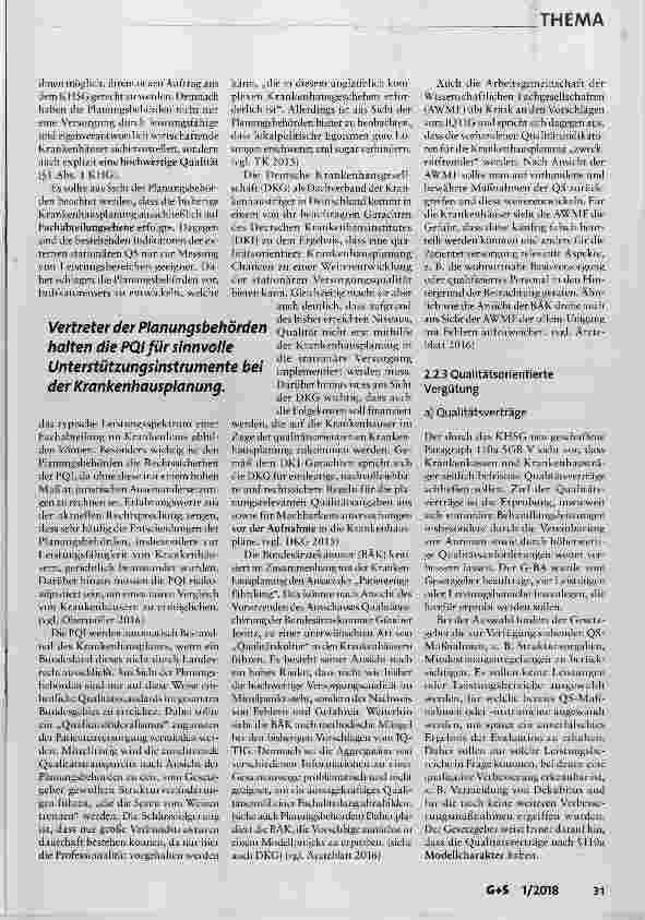 Vorschauseite 5: Qualitätsoffensive Krankenhaus