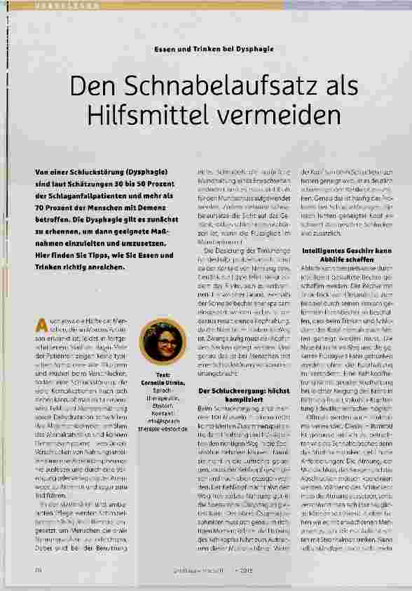 Vorschauseite 1: Den Schnabelaufsatz als Hilfsmittel vermeiden
