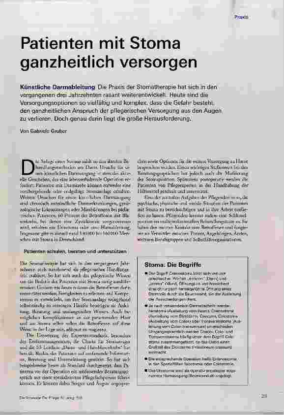 Vorschauseite 2: Patienten mit Stoma ganzheitlich versorgen