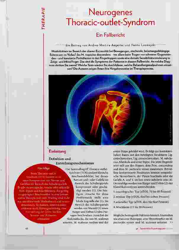 Vorschauseite 1: Neurogenes Thoracic-outlet-Syndrom