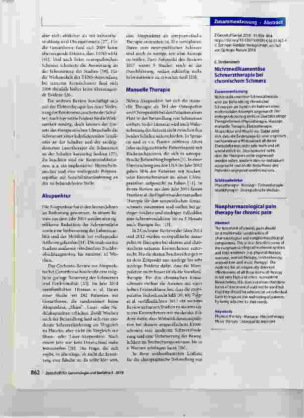 Vorschauseite 3: Nichtmedikamentöse Schmerztherapie bei chronischem Schmerz