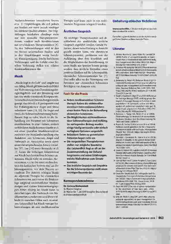 Vorschauseite 4: Nichtmedikamentöse Schmerztherapie bei chronischem Schmerz