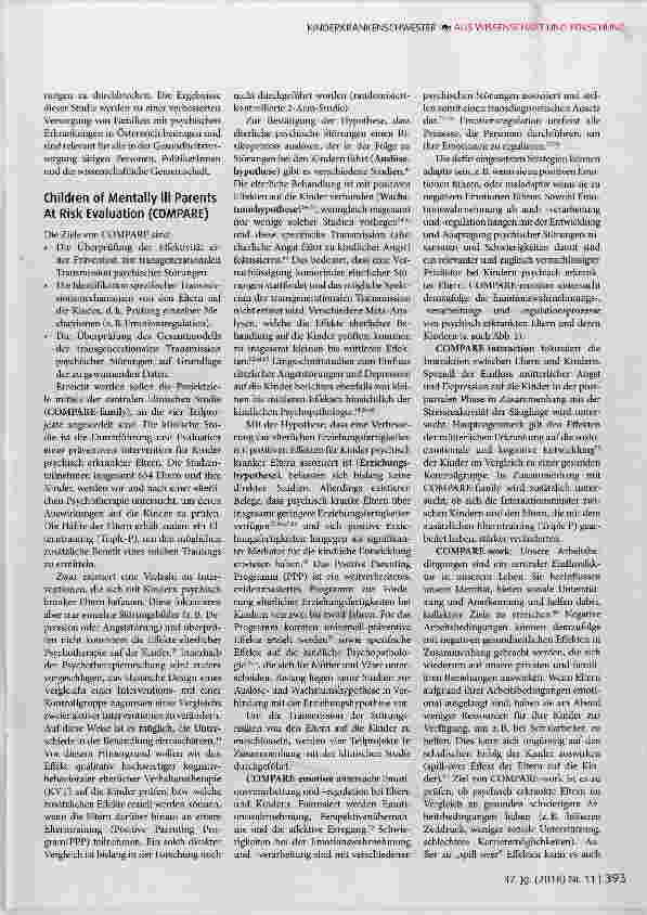 Vorschauseite 4: Unterstützung von Kindern mit psychisch erkrankten Eltern: Stand der Forschung und Vorstellung von zwei Praxisprojekten