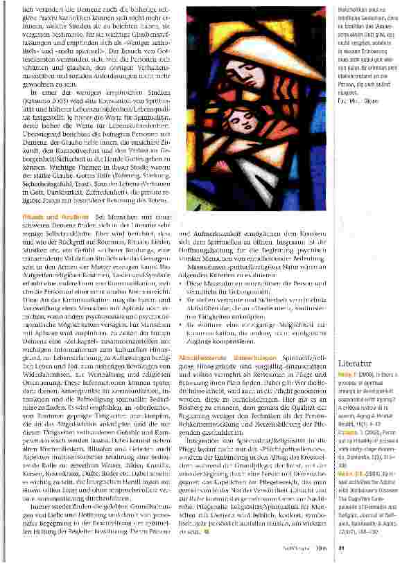Vorschauseite 3: Spirituelle Bedürfnisse von Menschen mit Demenz
