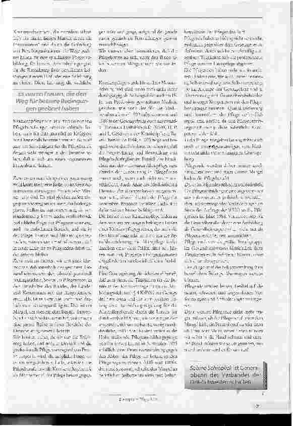 Vorschauseite 2: Leidet der Pflegeberuf unter dem Mangel, ein Frauenberuf zu sein?