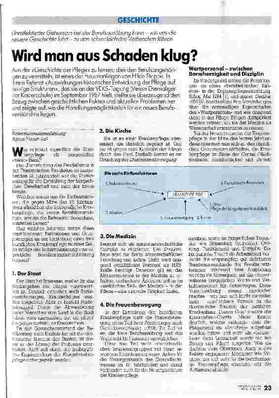 Vorschauseite 1: Wird man aus Schaden klug? Unreflektierter Gehorsam bei der Berufs ausübung kannwie die neue Geschichte lehrtzu den schrecklichsten