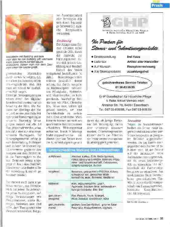 Vorschauseite 2: Stomatherapie 1. Teil: Anleitung und Betreuung des Stomatherapeuten