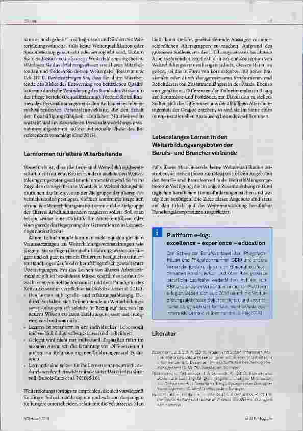 Vorschauseite 3: Lebenslanges Lernen in den Gesundheitsberufen