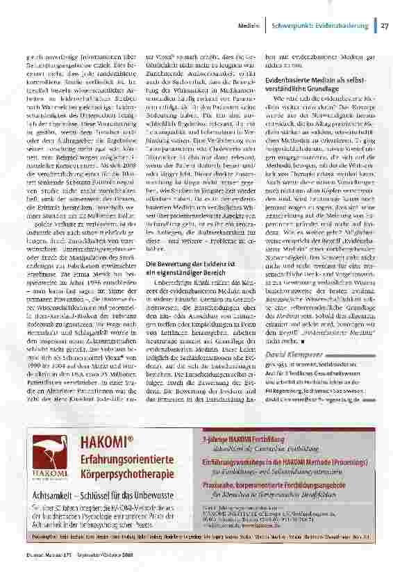Vorschauseite 4: Evidenzbasierte Medizin