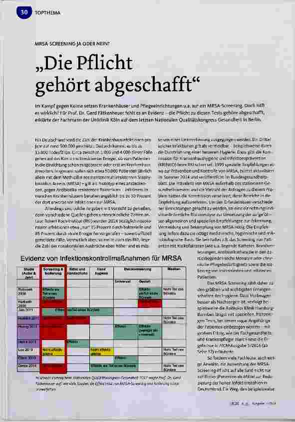 Vorschauseite 1: „Die Pflicht gehört abgeschafft“