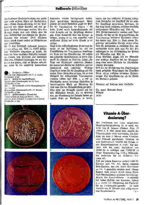 Vorschauseite 2: Historisches Die Pocken im Spiegel der Medaille