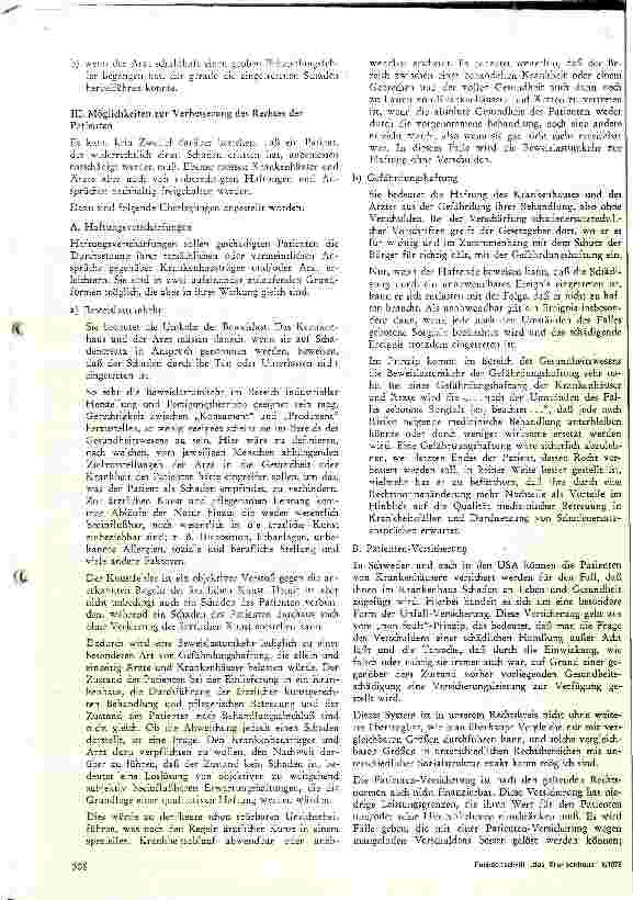Vorschauseite 4: Zur Haftung der Krankenhäuser und Ärzte