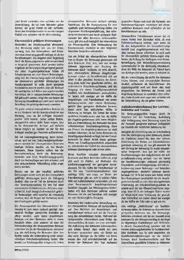 Vorschauseite 3: Qualität in der rechtlichen Betreuung Ausgewählte Forschungsergehnisse