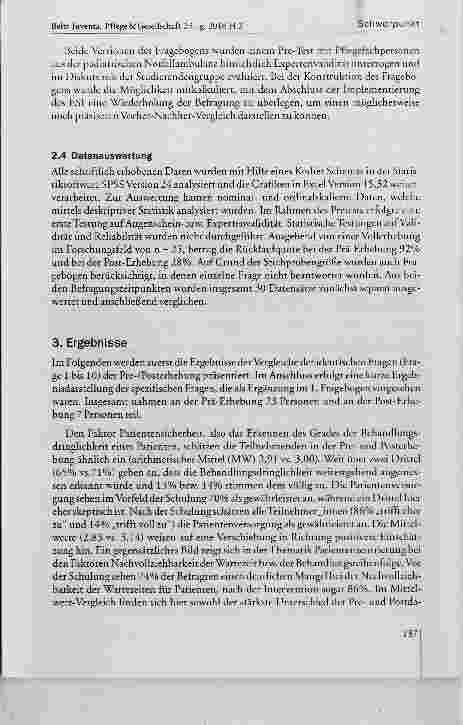 Vorschauseite 6: Einschätzungen von Pflegefachpersonen zur Patiententriage in der Kindernotfallambulanz