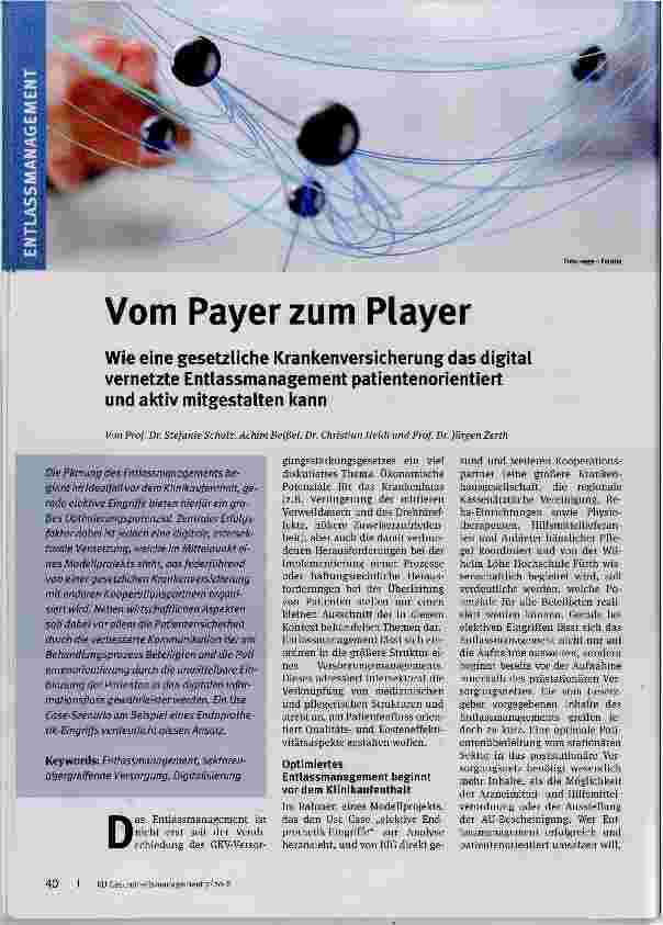 Vorschauseite 1: Vom Payer zum Player